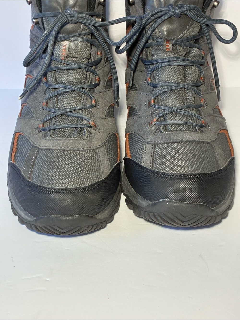 Northside Men's Gray and Black Hiking Boots with Orange Accents - Picture 6 of 9